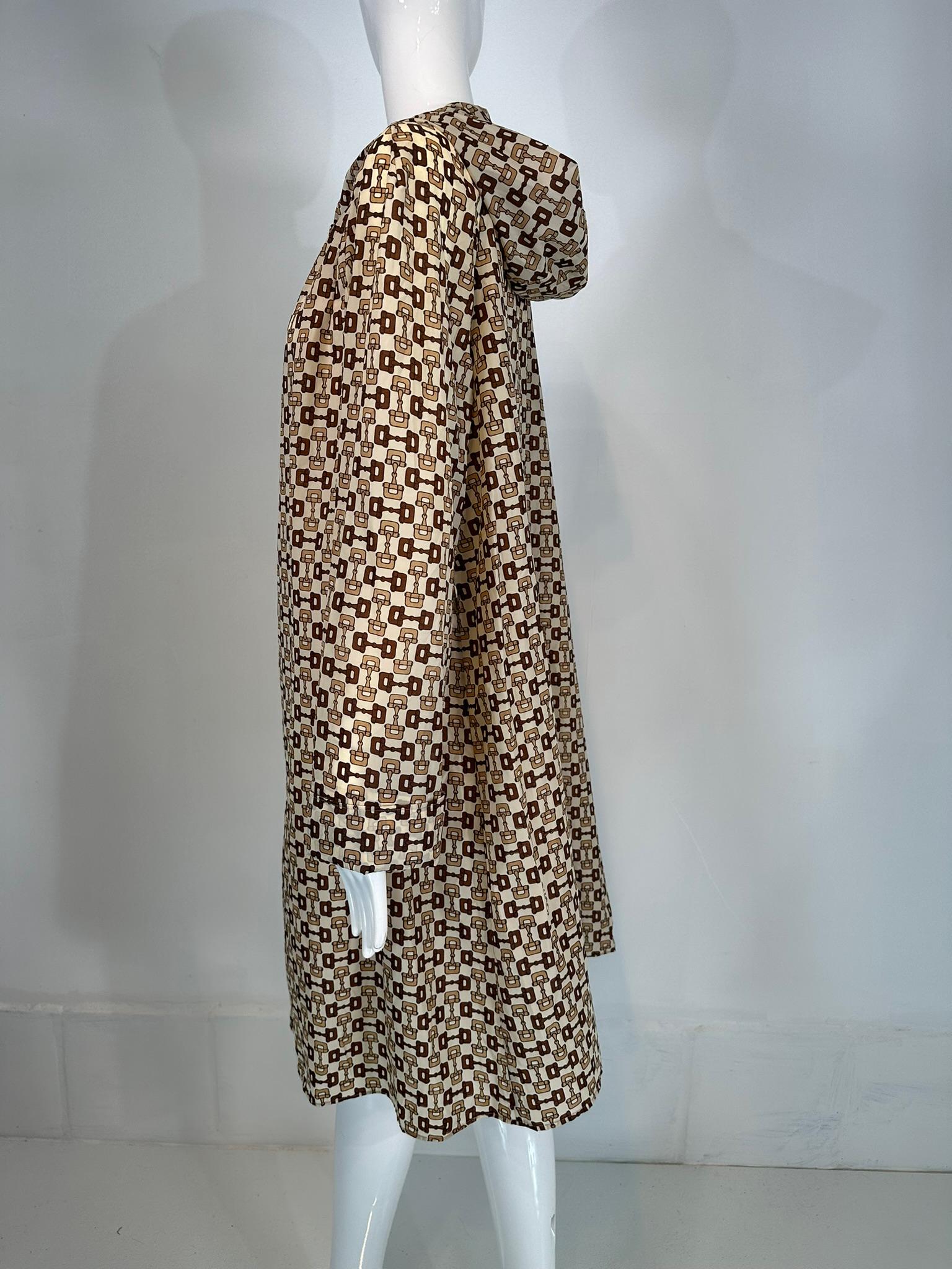 Women's Gucci Nylon Travel Hooded  Rain Coat & Carry Pouch Vintage 1960s
