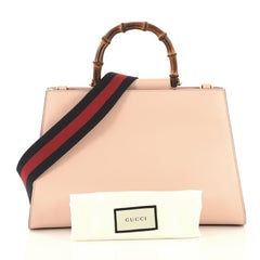 Gucci Nymphaea Top Handle Bag Leather Medium