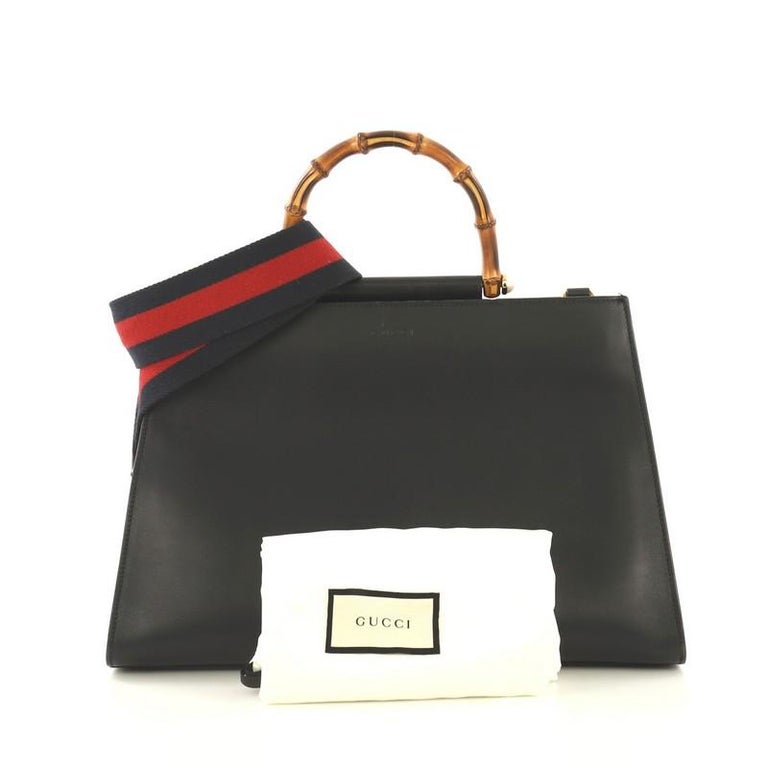 Gucci Nymphaea Top Handle Bag Leather Medium at 1stDibs