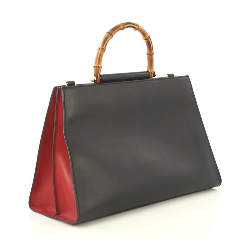 Gucci Nymphaea Top Handle Bag Leather Medium at 1stDibs