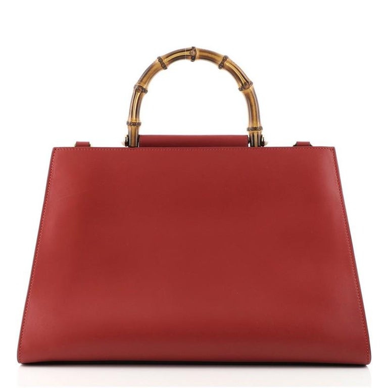 Gucci Nymphaea Top Handle Bag Leather Medium at 1stDibs