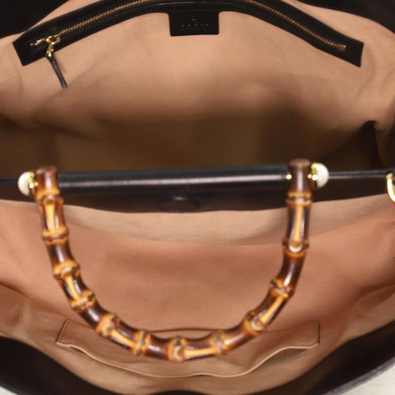 Gucci Nymphaea Top Handle Bag Leather Medium  1