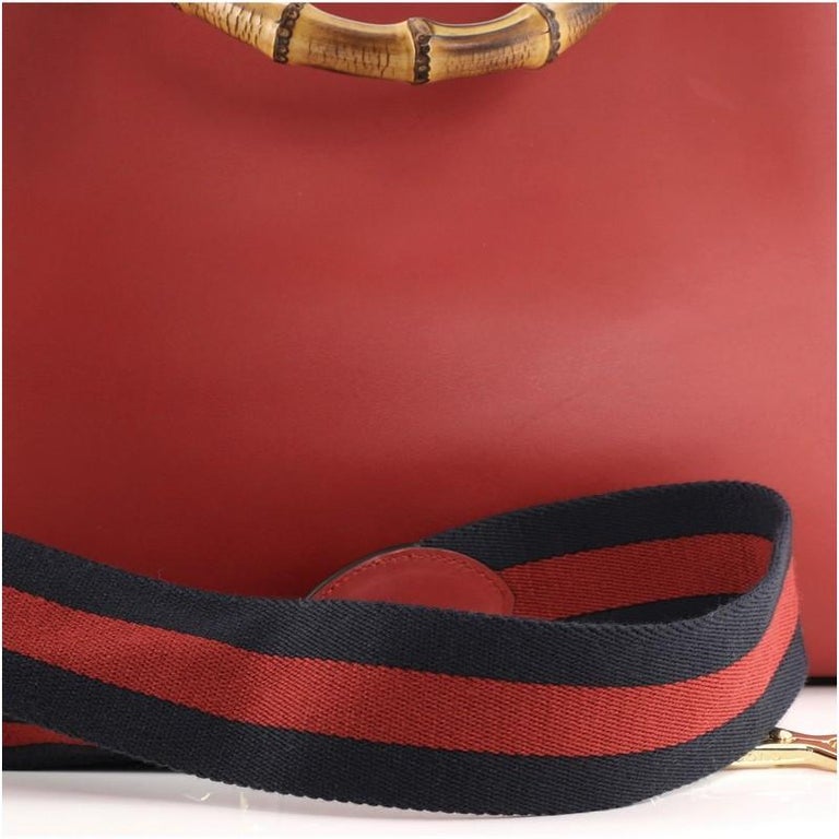 Gucci Nymphaea Top Handle Bag Leather Medium at 1stDibs