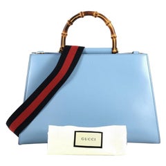 Gucci Nymphaea Top Handle Bag Leather Medium