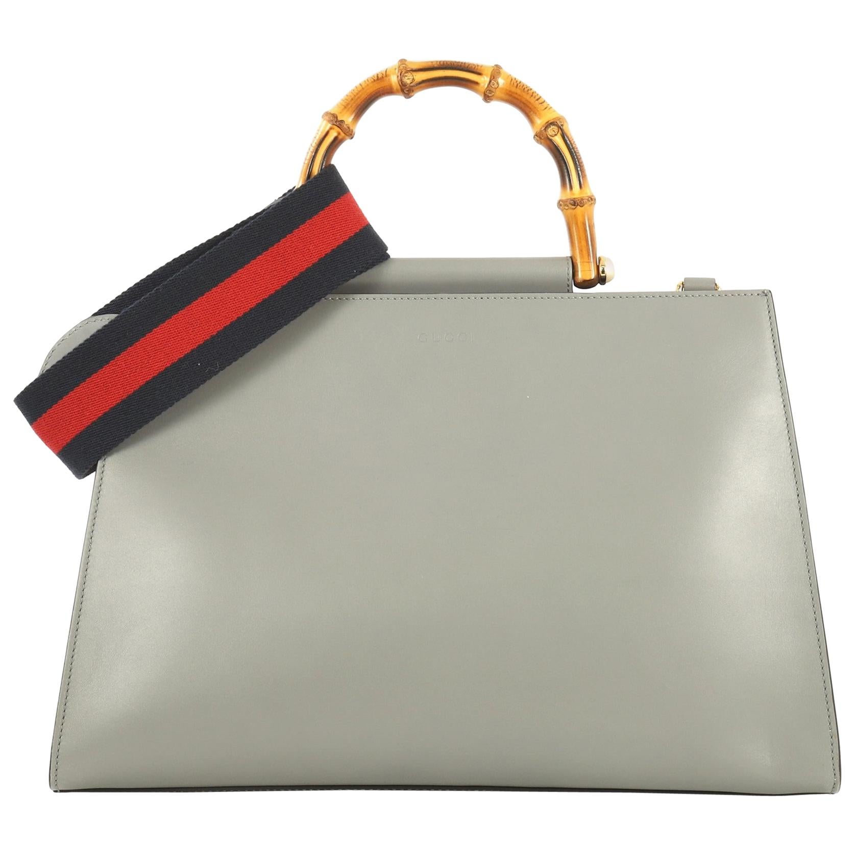  Gucci Nymphaea Top Handle Bag Leather Medium