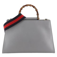 Gucci Nymphaea Top Handle Bag Leather Medium 