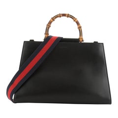Gucci Nymphaea Top Handle Bag Leather Medium