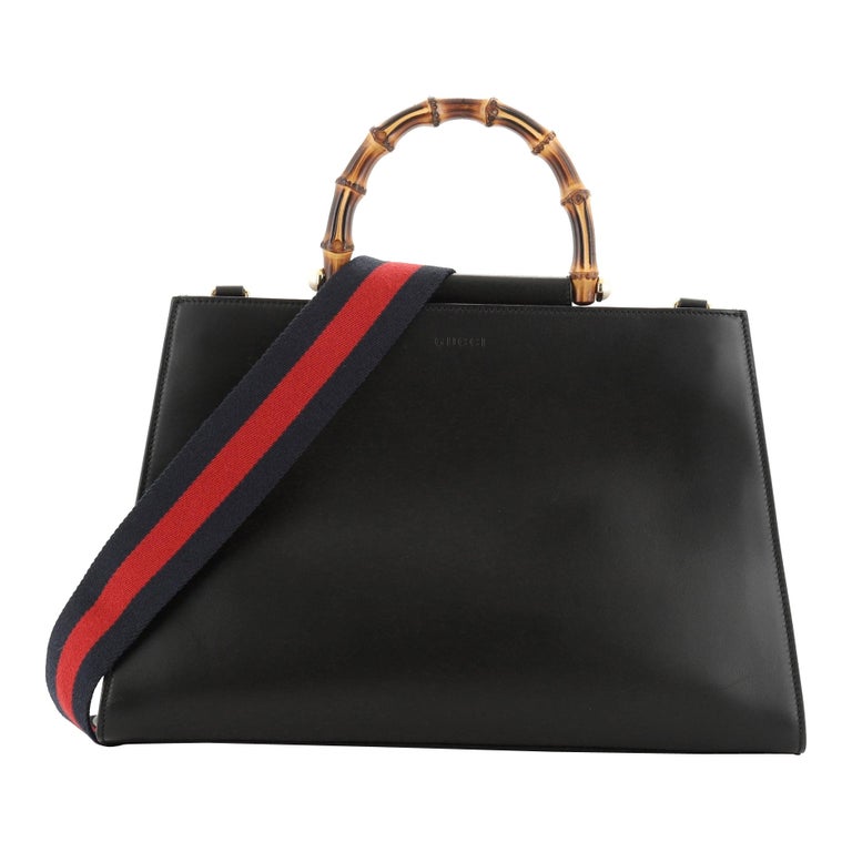 Gucci Nymphaea Top Handle Bag Leather Medium at 1stDibs