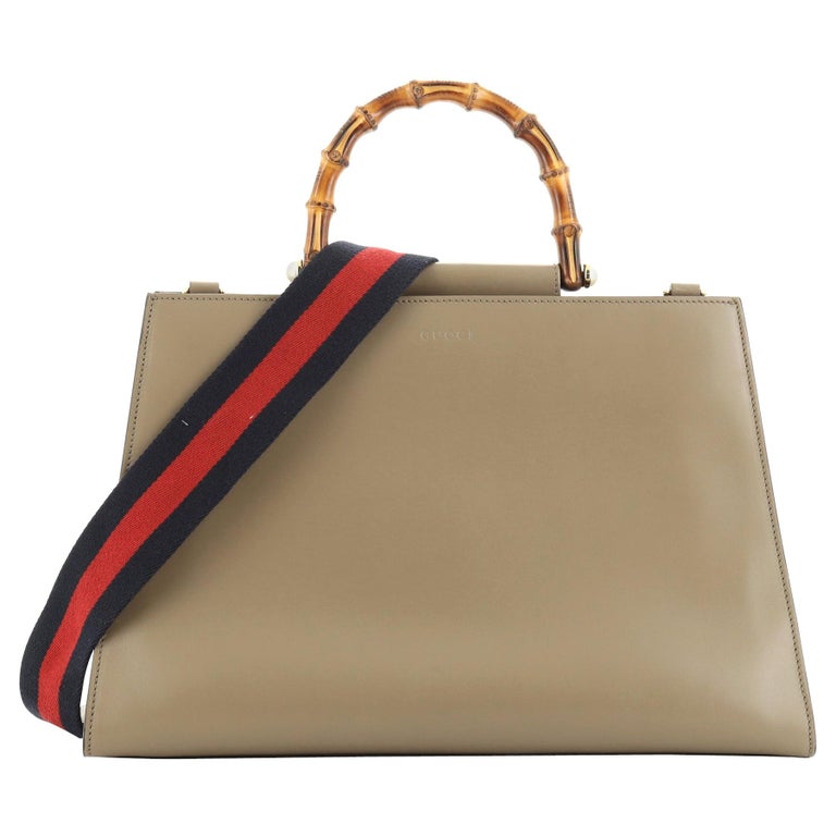 Gucci Nymphaea Top Handle Bag Leather Medium at 1stDibs