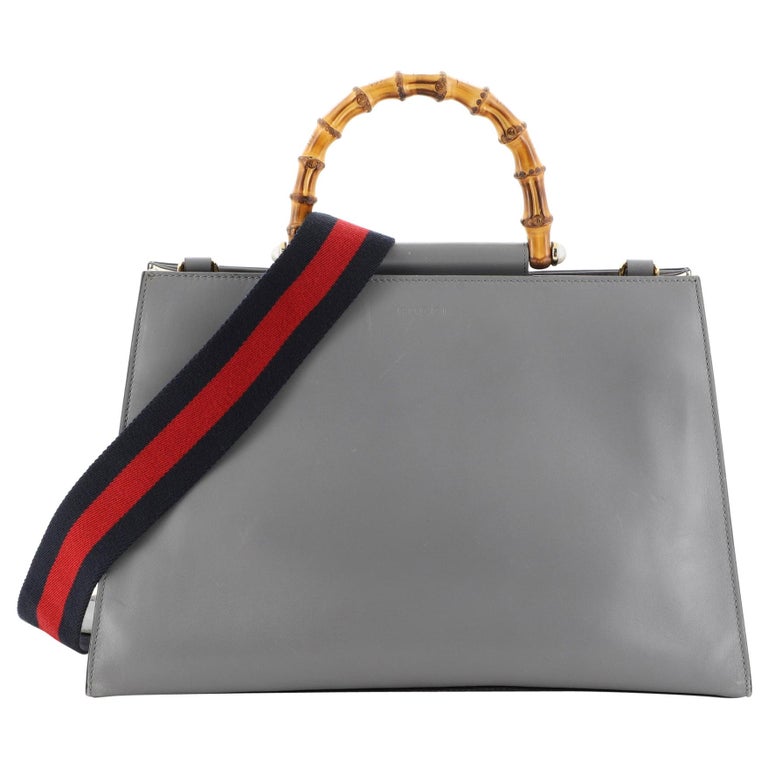 Gucci Nymphaea Top Handle Bag Leather Medium at 1stDibs