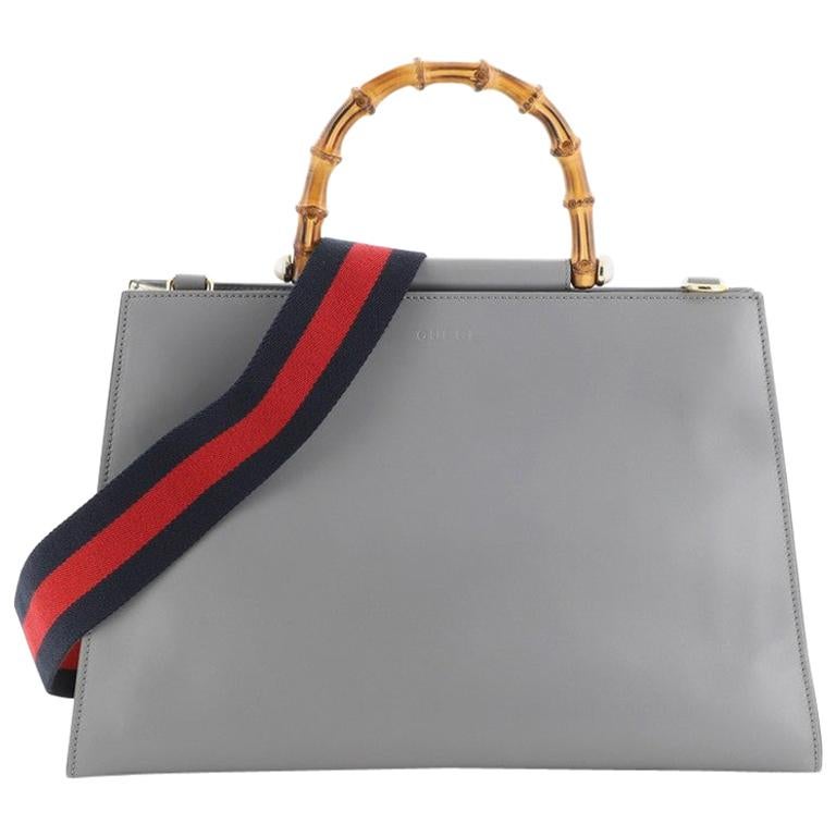 Gucci Nymphaea Top Handle Bag Leather Medium