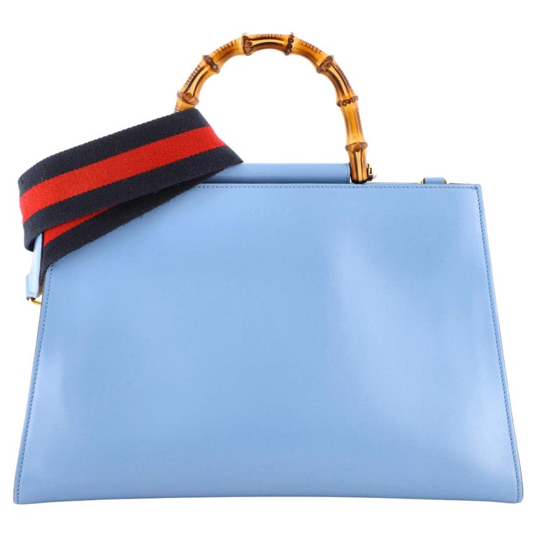 Gucci Nymphaea Top Handle Bag Leather Medium For Sale at 1stDibs