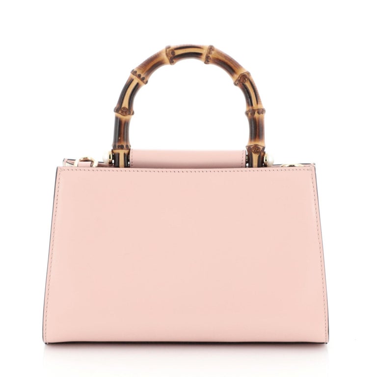 Gucci Nymphaea Top Handle Bag Leather Mini at 1stDibs