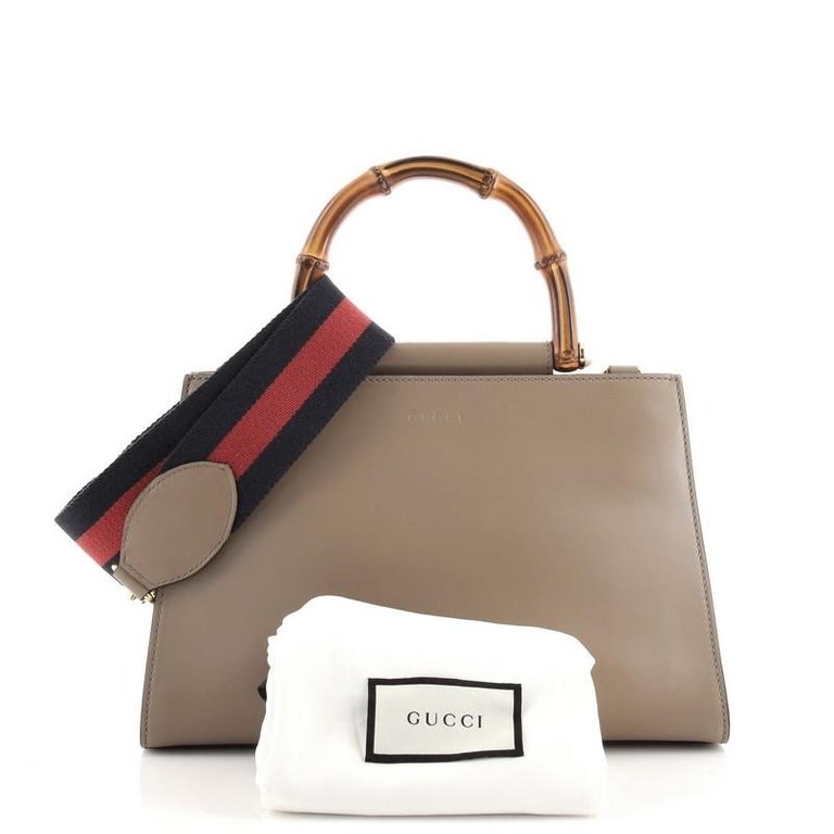 Gucci Nymphaea Top Handle Bag Leather Small at 1stDibs