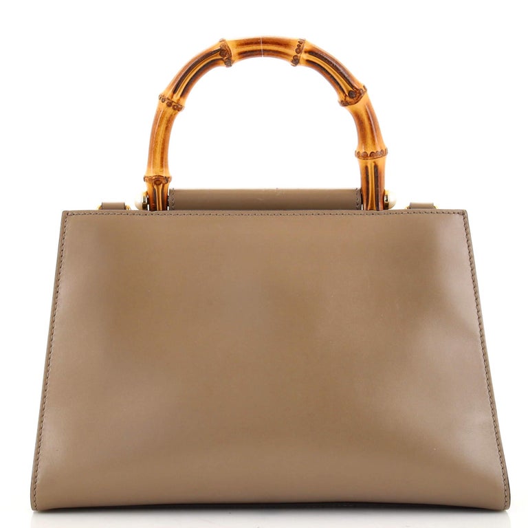 Gucci Nymphaea Top Handle Bag Leather Small For Sale at 1stDibs