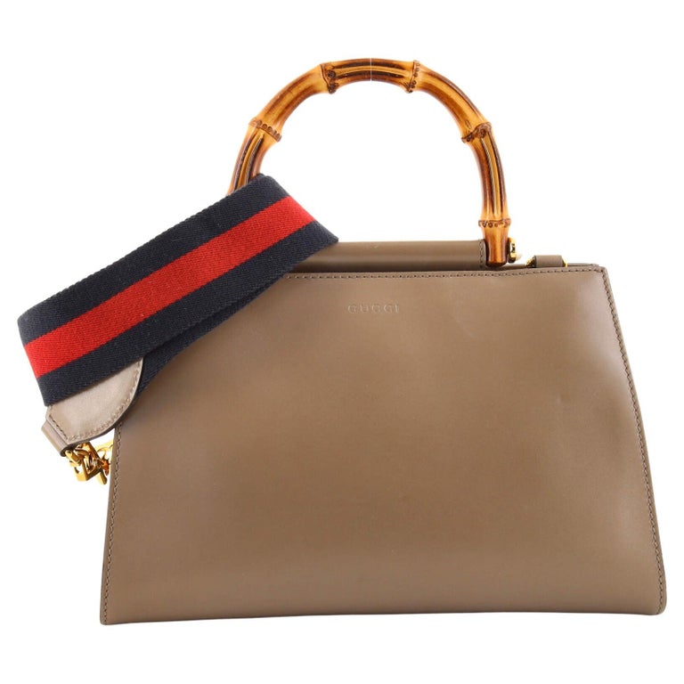 Gucci Nymphaea Top Handle Bag Leather Small For Sale at 1stDibs