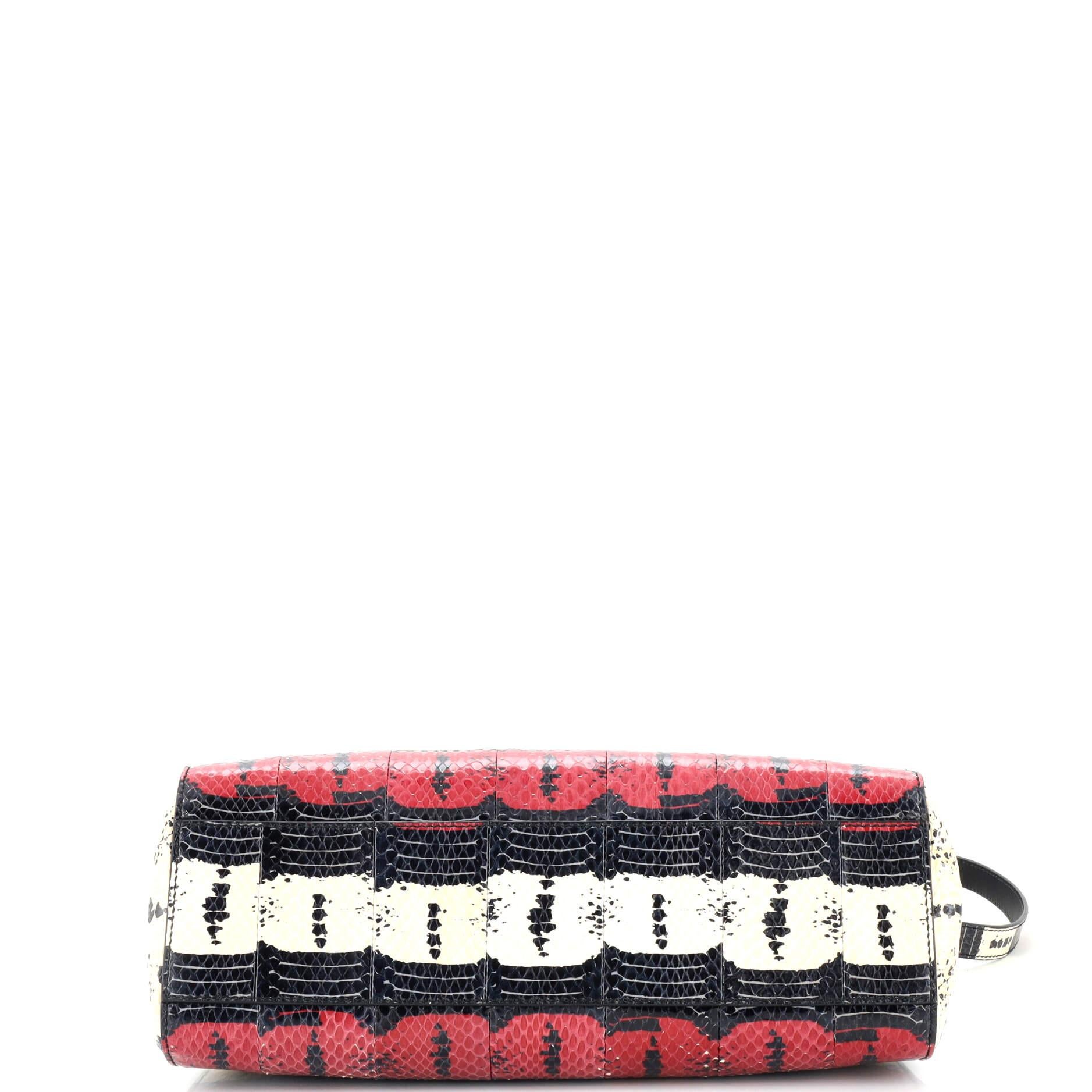 Women's or Men's Gucci Nymphaea Top Handle Bag Python Medium For Sale