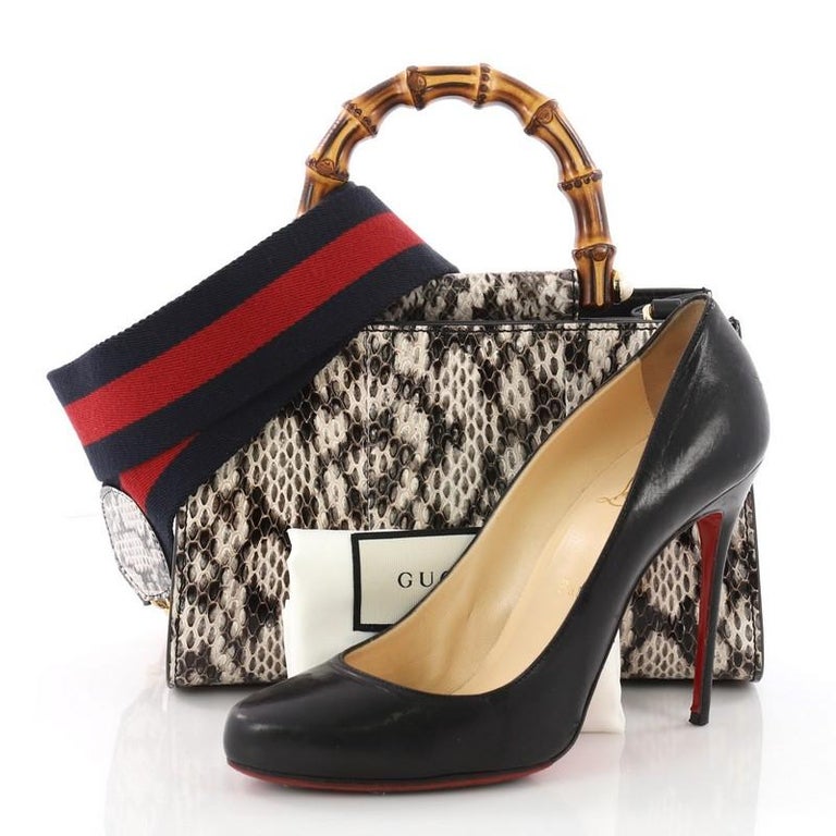Gucci Nymphaea Top Handle Bag Python Mini at 1stDibs