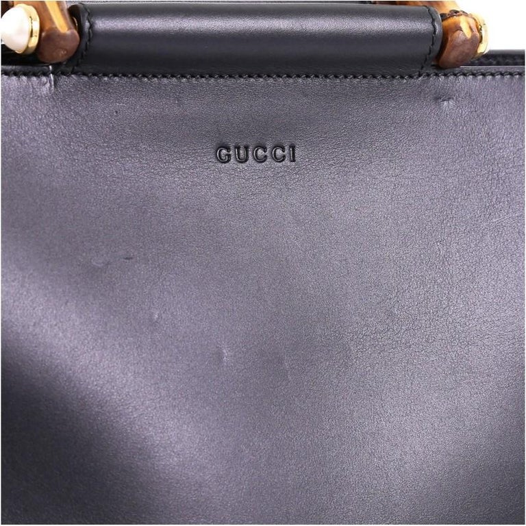 Gucci Nymphaea Tote Leather Medium at 1stDibs