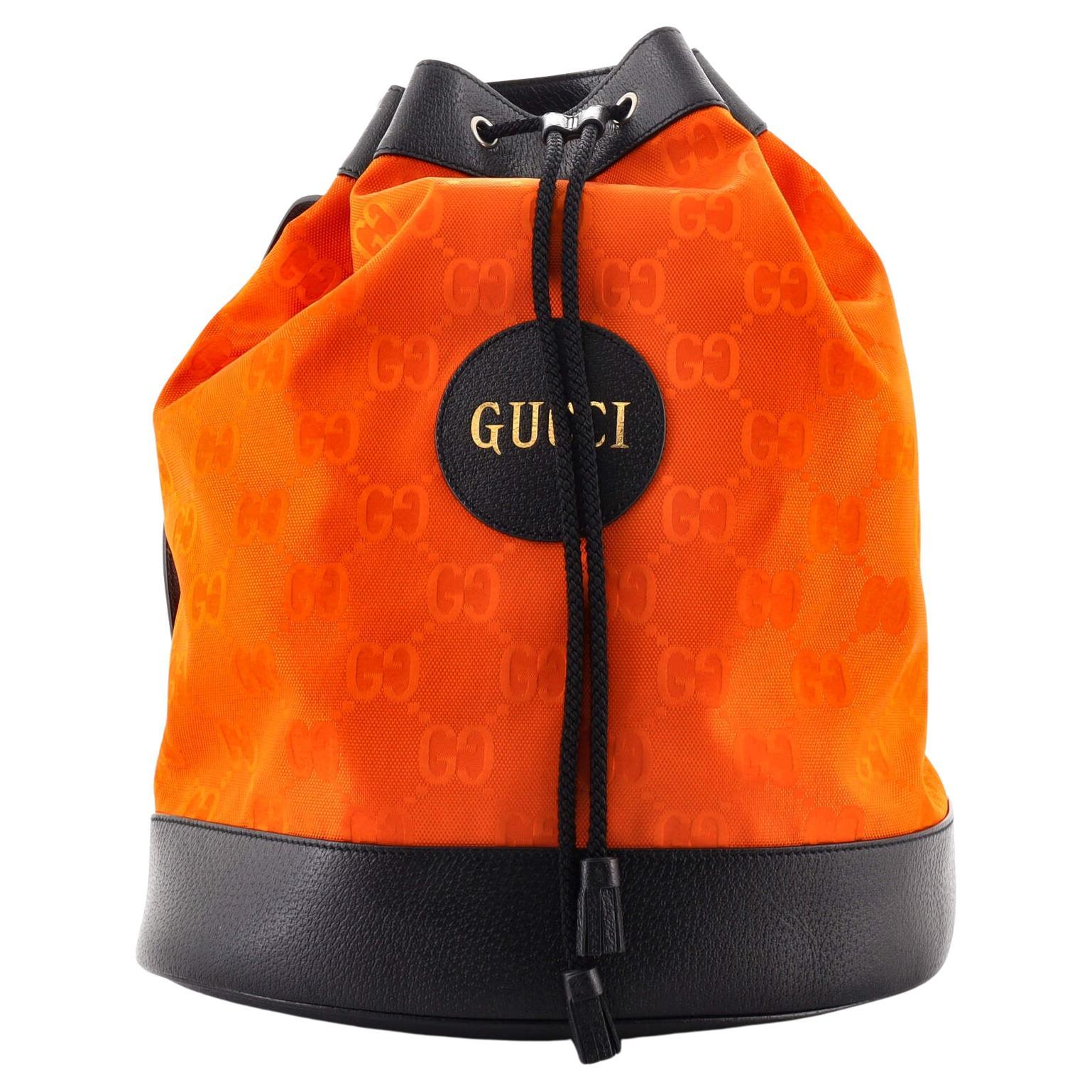 Gucci Wallpaper Drawstring Backpack At 1stDibs