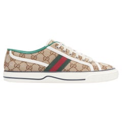 GUCCI Off The Grid Tennis 1977 monogram web low top sneaker UK8.5 EU42.5