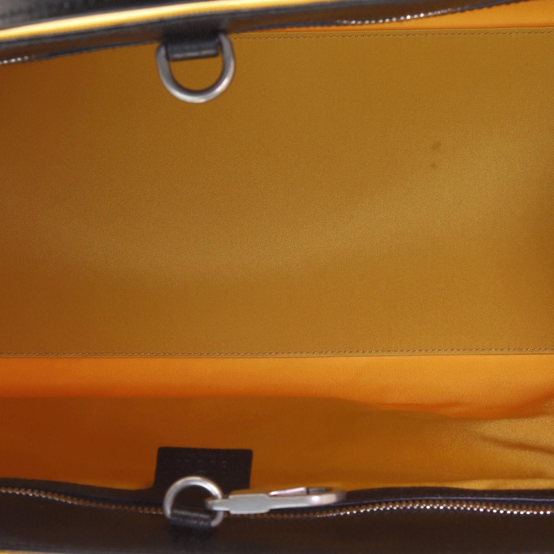 Orange Gucci Off The Grid Tote GG Econyl