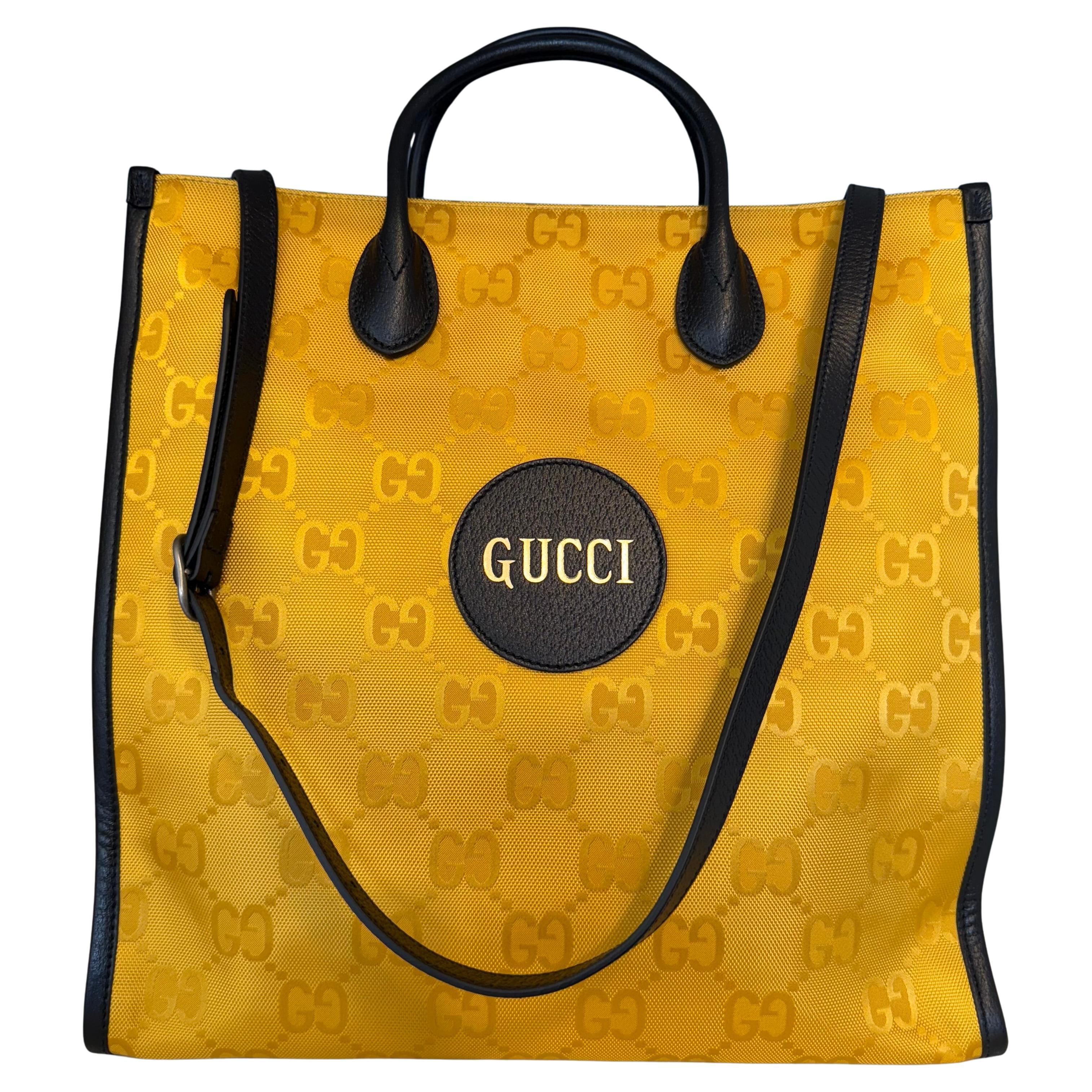 Gucci Off The Grid Yellow Nylon Bag im Angebot