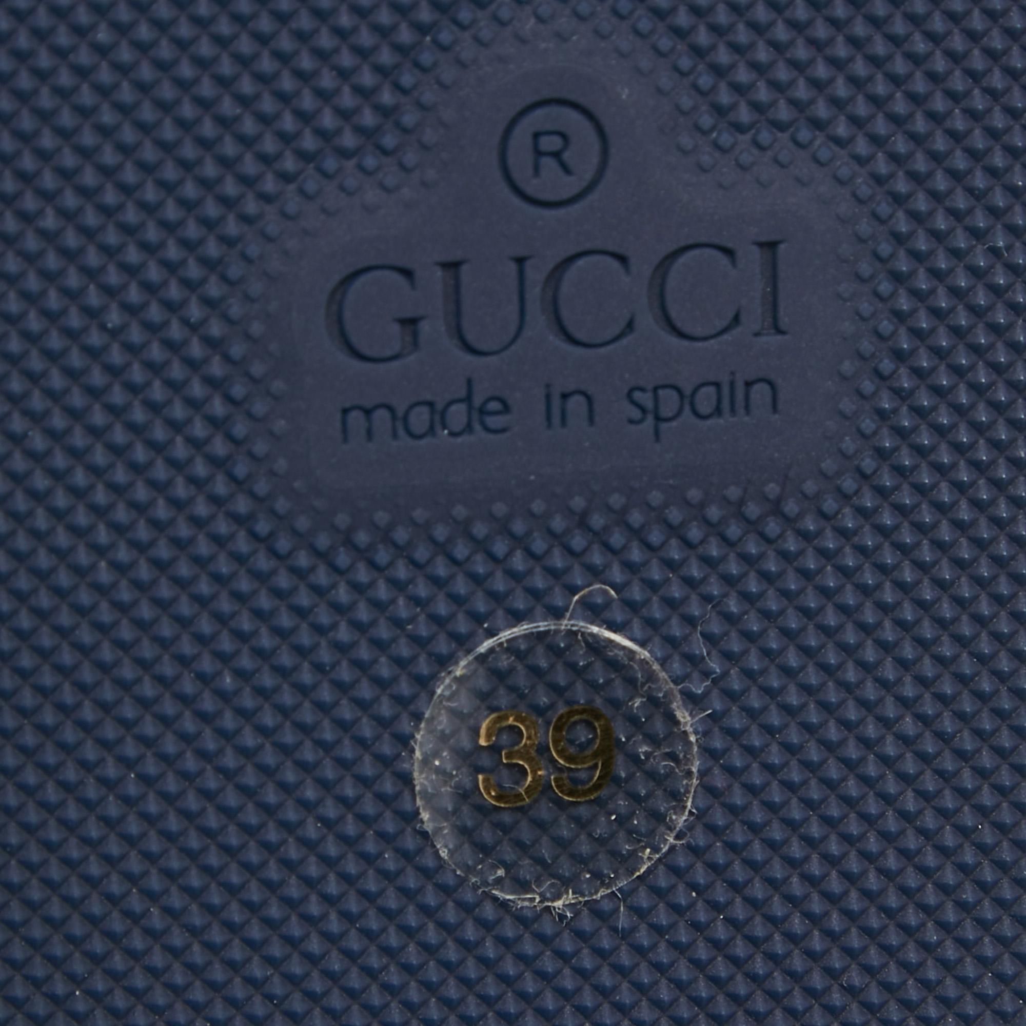Gucci Off White Canvas Logo Lilibeth Espadrille Turnschuhe Größe 39 im Angebot 3