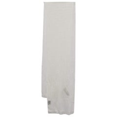 Gucci Off White GG Mesh Fringed Shaby Stole