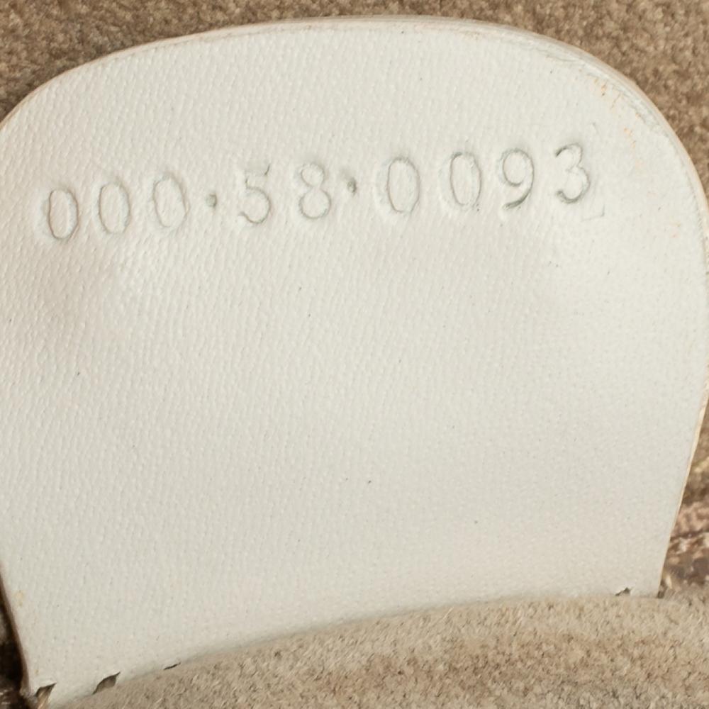Gucci Off White Leder GG geprägte Boston Tasche 1