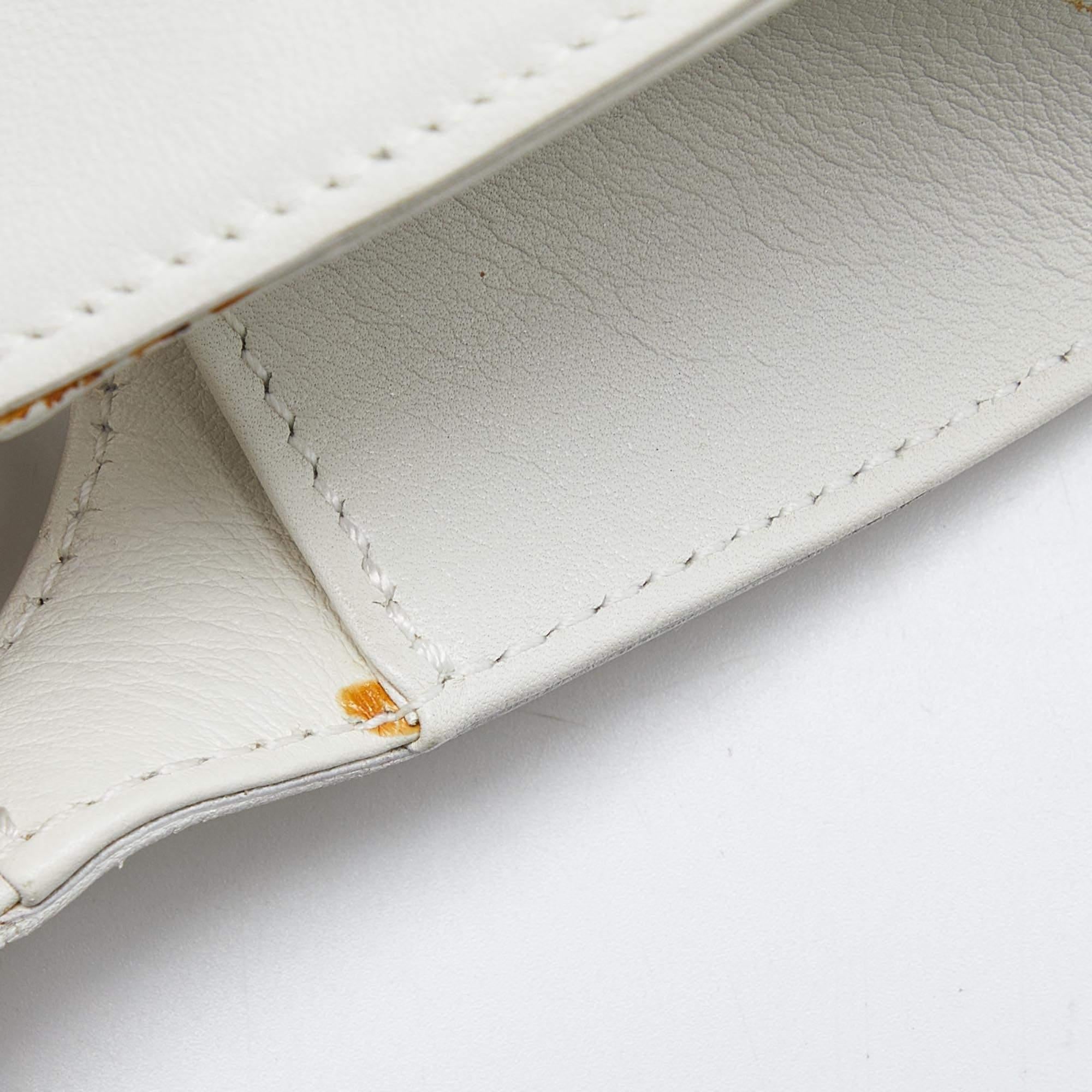 De las mujeres Gucci Hobo de piel blanco roto