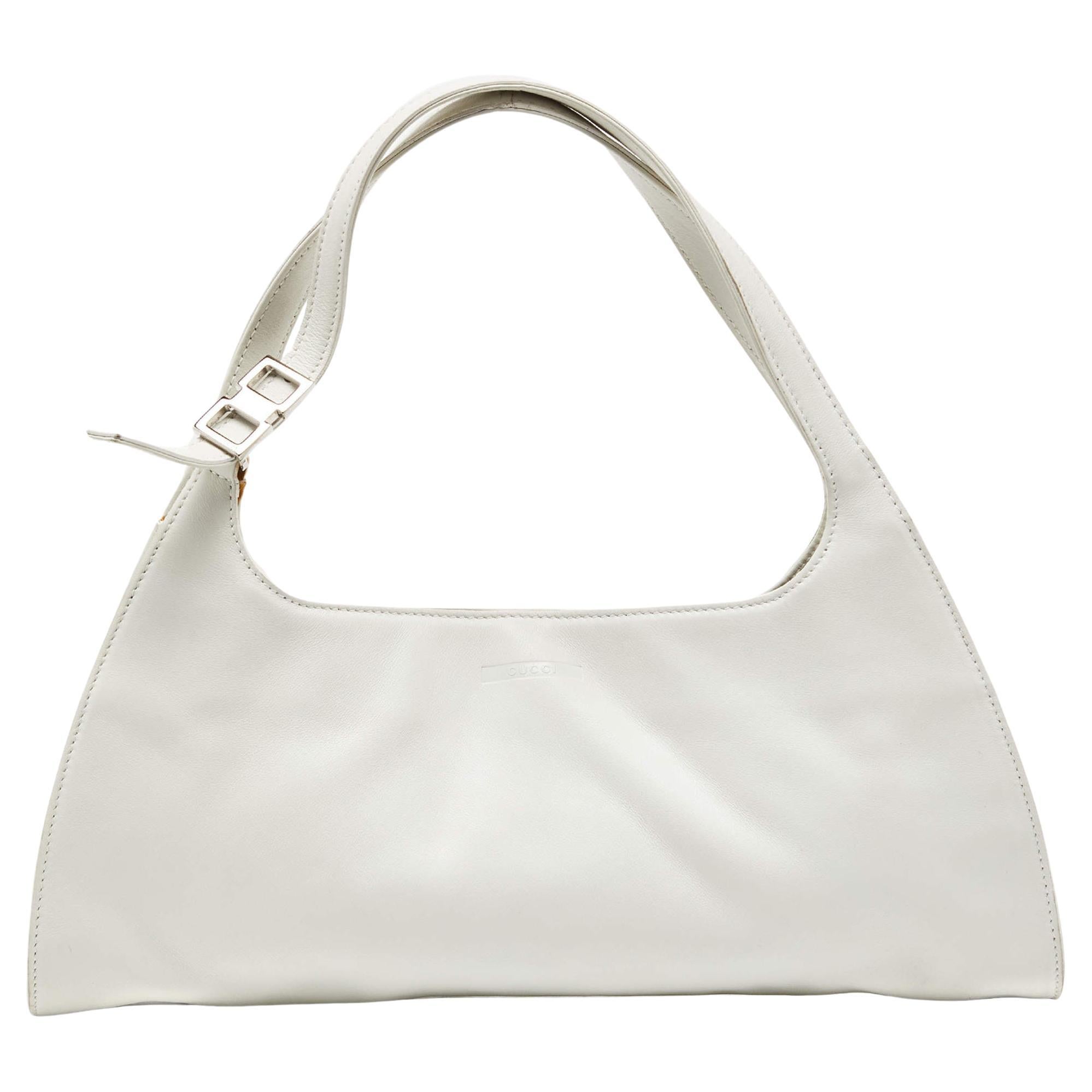 Gucci Off White Leather Hobo For Sale