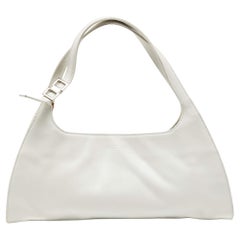 Vintage Gucci Off White Leather Hobo