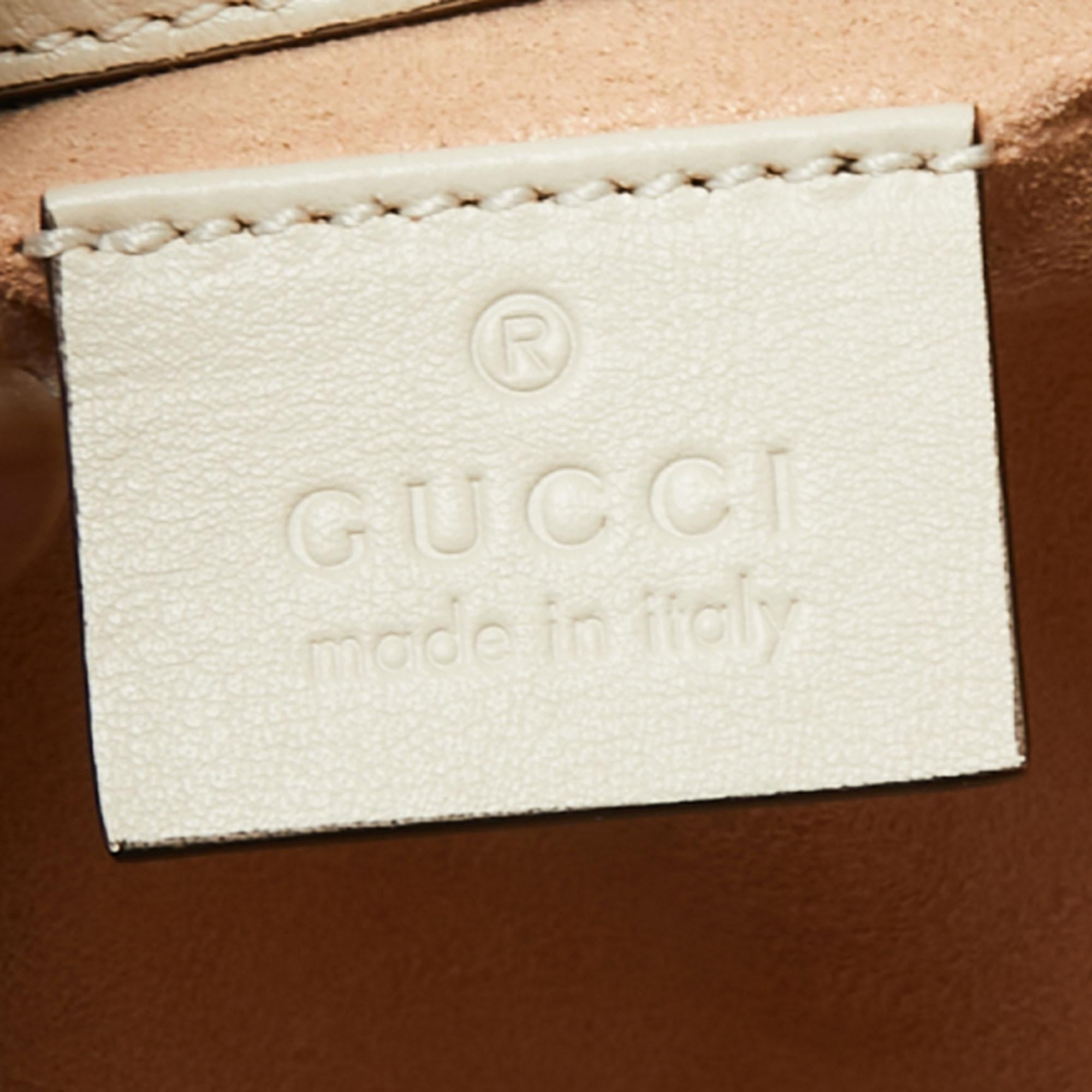 Gucci Off White Leather Mini Diana Tote 3