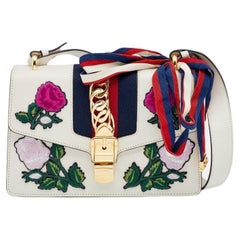 Gucci Off-White Leather Sylvie Small Shoulder Bag