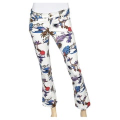 Gucci Off - White Tropical Printed Cotton Twill Pants S