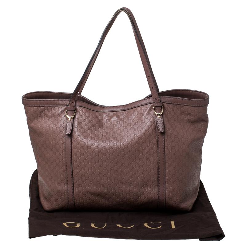 Gucci Old Rose Guccissima Leather Medium Nice Tote 7