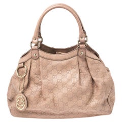 Gucci Old Rose Guccissima Leather Medium Sukey Tote