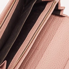 Gucci  Old Rose Leather Swing Continental Wallet