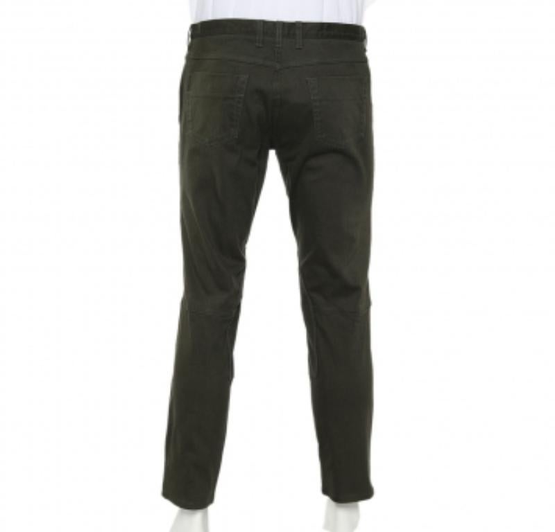 Noir Gucci - Jean d'équitation vert olive XL