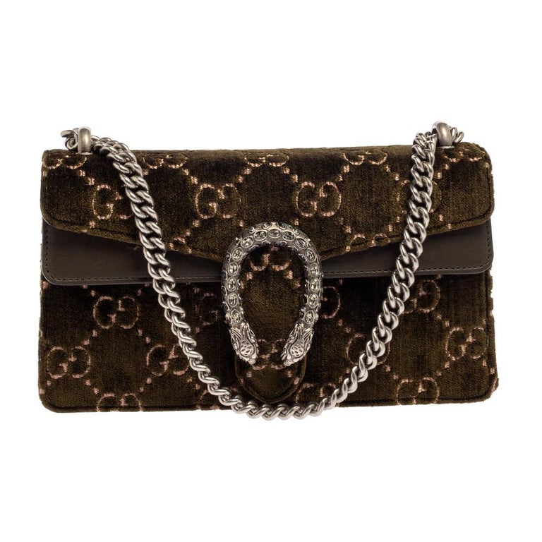 Gucci Dionysus Small Satin Shoulder Handbag Gold Color