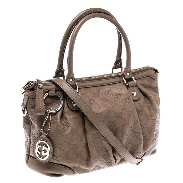 Gucci Olive Green Guccissima Leather Sukey Tote For At 1stdibs Gucci Olive Green Guccissima Leather