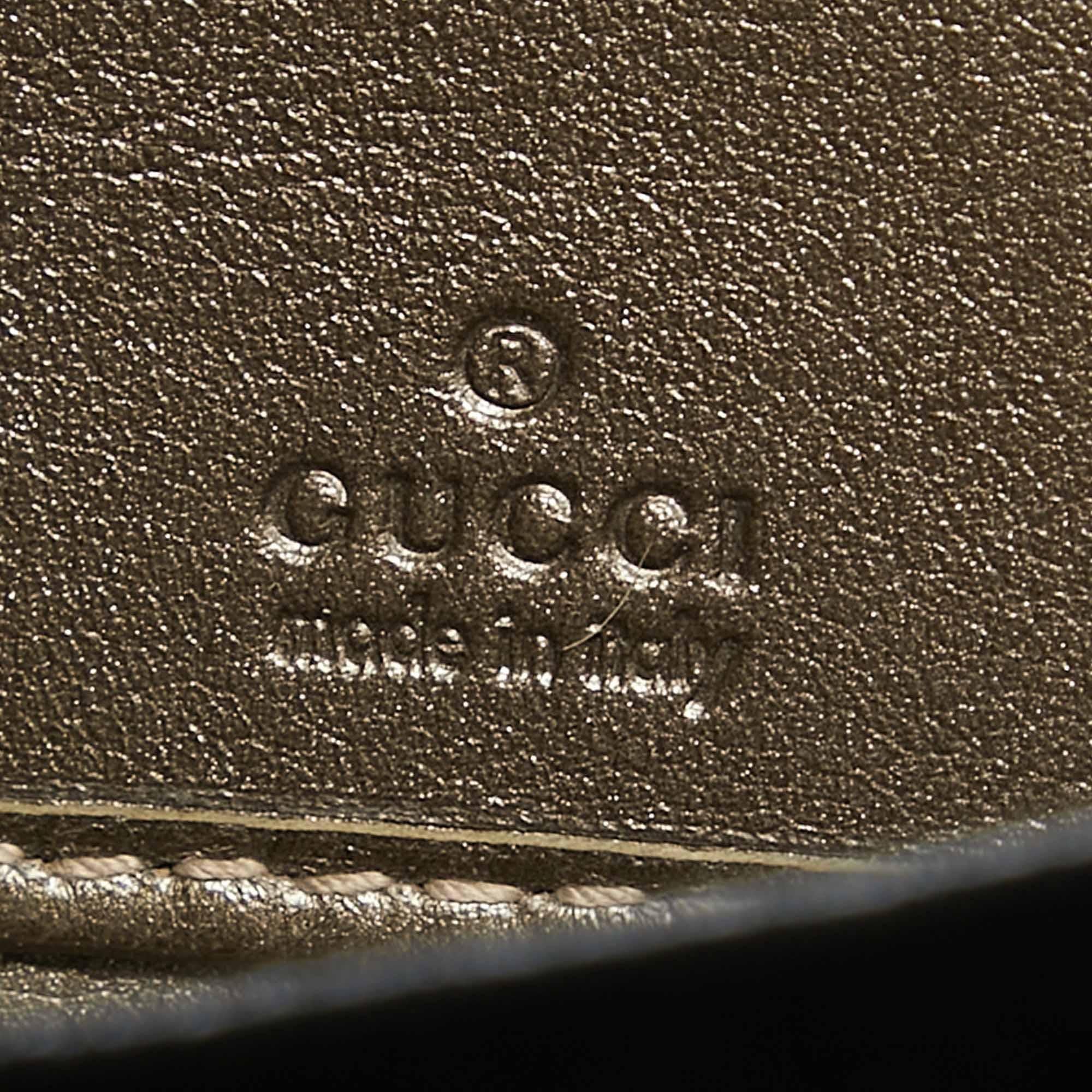 Gucci Olive Green Guccissima Leather Zip Around Continental Wallet 4