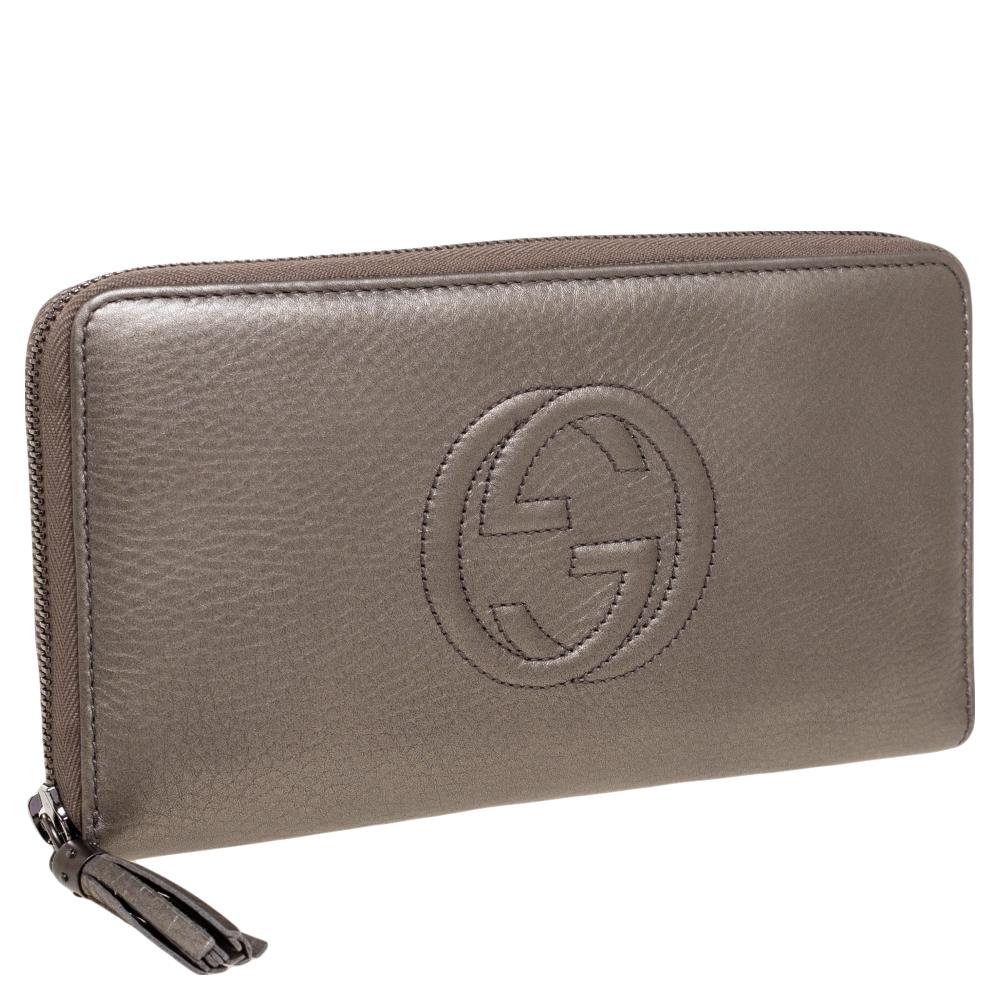 Gucci Olive Green Leather Soho Wallet 4