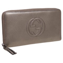 Gucci Olive Green Leather Soho Wallet