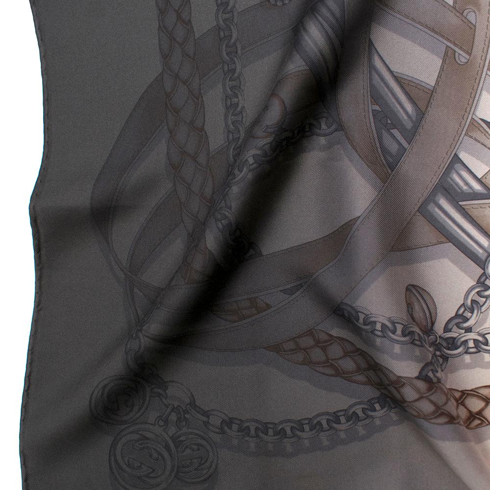 Gucci Ombre Chain Strap Print Silk Scarf 1