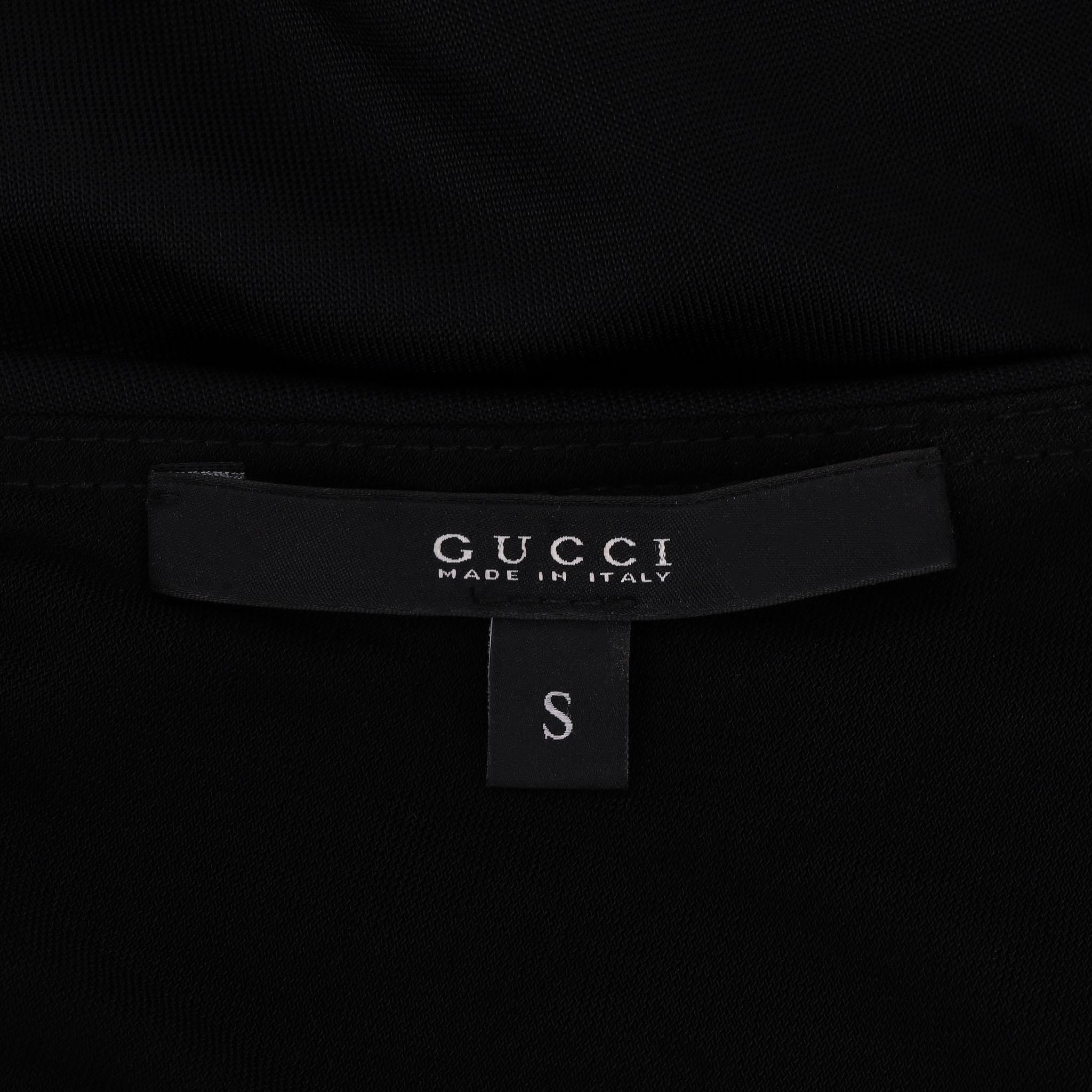 Gucci One-Shoulder Brooch & Chain Strap Detail Dress For Sale 1