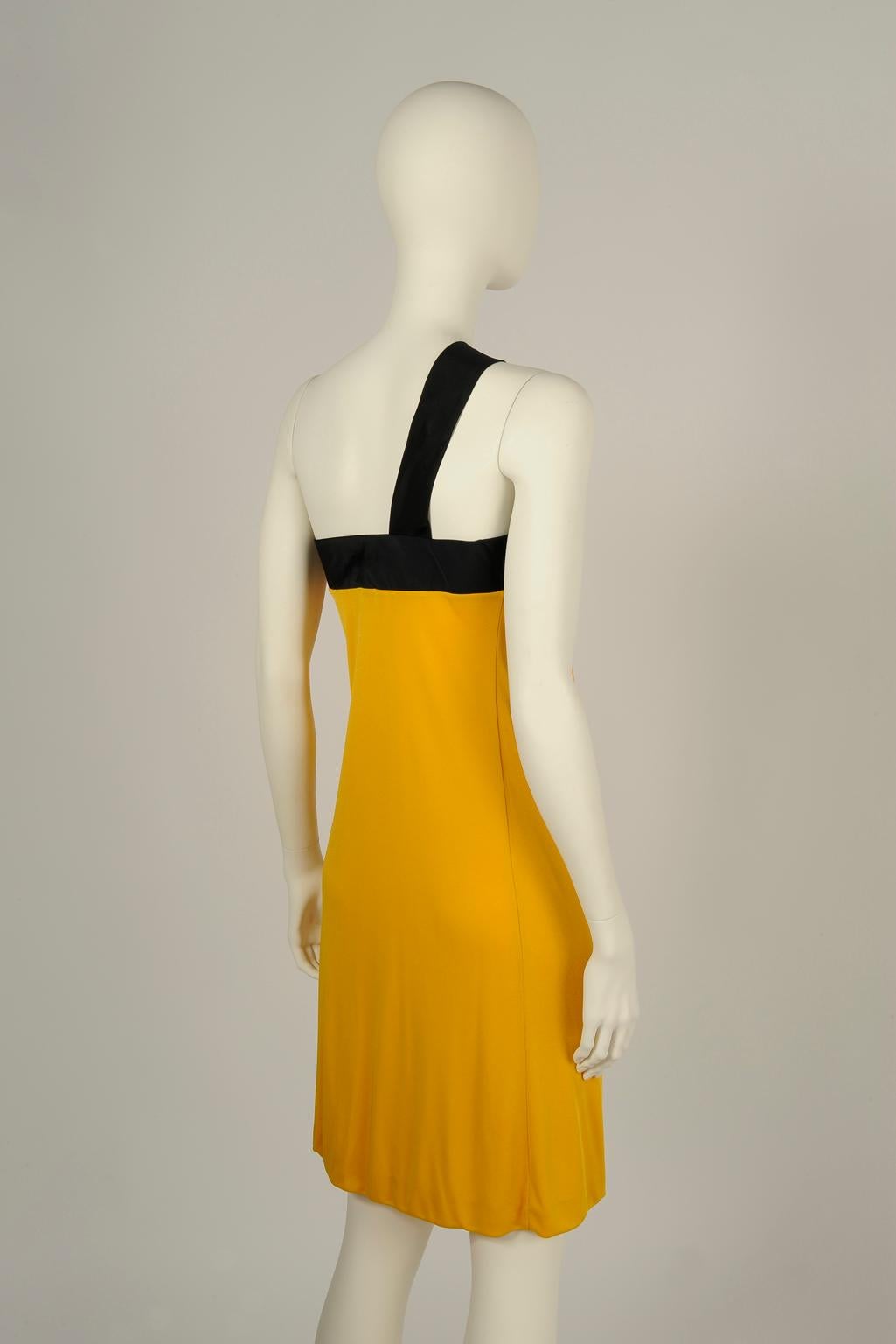 Orange Gucci One-Shoulder Cocktail Dress, Spring-Summer 2008 For Sale