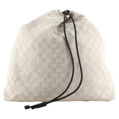 Gucci Open Shopping Tote Woven Leather Large