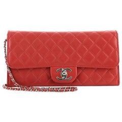 Gucci OpenChanel Wallet On Chain Clutch Quilted Lambskin East West